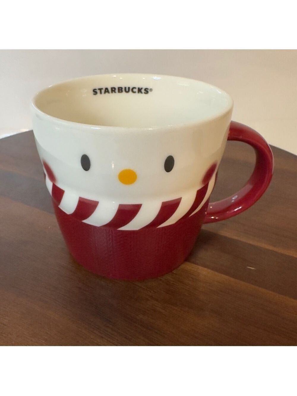 Starbucks 2016 Snowman Mug 10 oz Holiday Christmas Ceramic Coffee Cup EUC